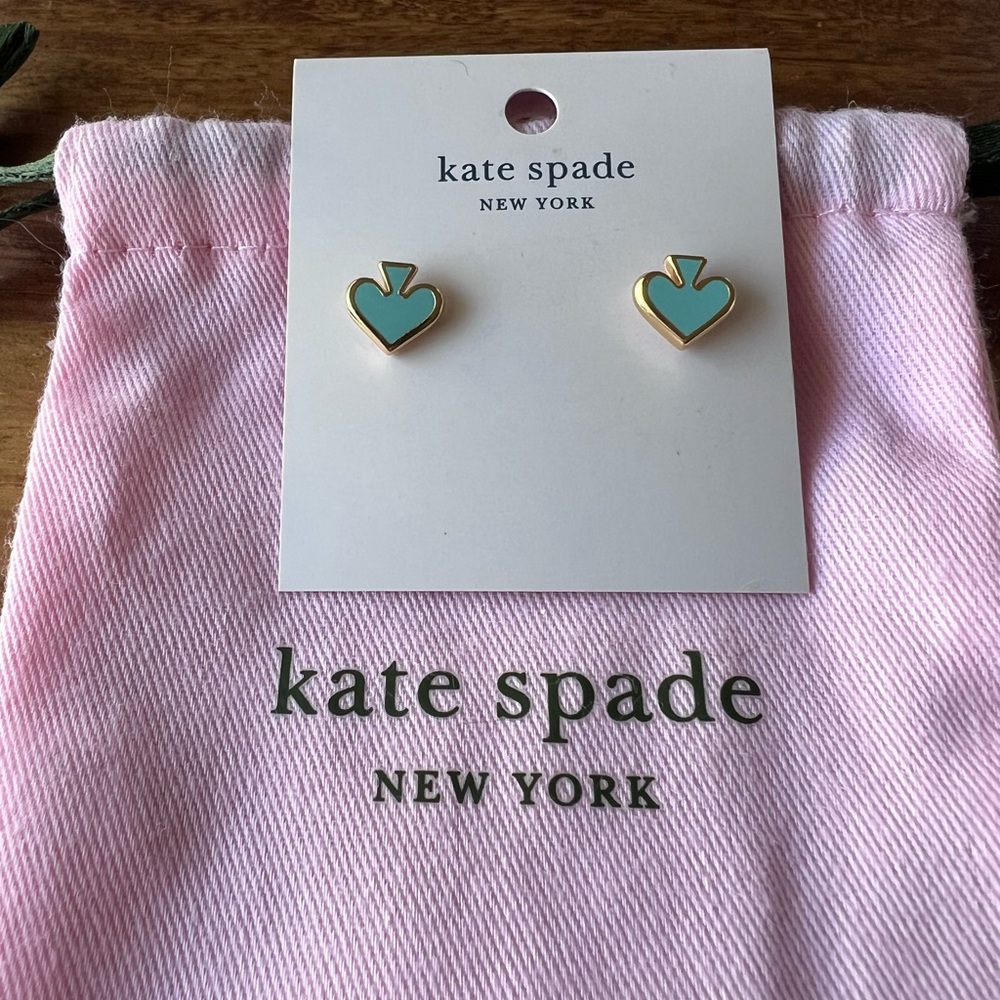 Kate Spade Enamel and Gold Plated Stud Earrings